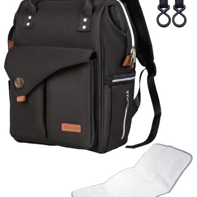 Alameda Diaper Backpack - Large - Jet Black